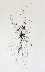 BAILARINA TINTA SOBRE AEL, 21X14 CM, 2022