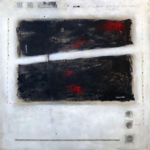 COMLICIDAD MIXTA SOBRE TELA, 160X160 CM, 2019