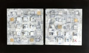 EN CASA MIXTA SOBRE MADERA, DITICO, 20X40 CM, 2020