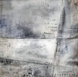 LO INVISIBLE COLD WAX SOBRE AEL, 20X20 CM, 2021