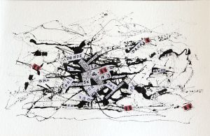 UEO DE MANOS TINTA SOBRE AEL, 14 X 21 CM, 2022